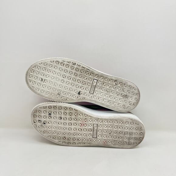 Puma Suede Platform Trace Pink Green Accents Sneakers 36473201 Youth Size 7C - Picture 8 of 12